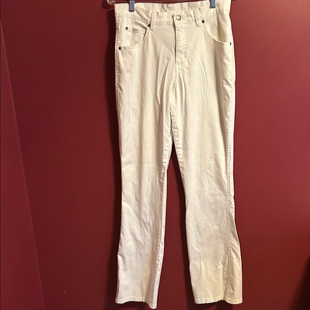 Lee Off-White Casual 5 Pocket Jeans